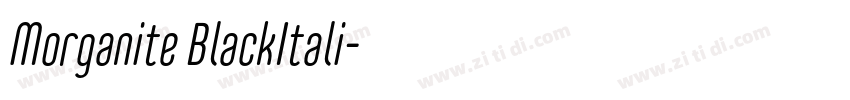 Morganite BlackItali字体转换